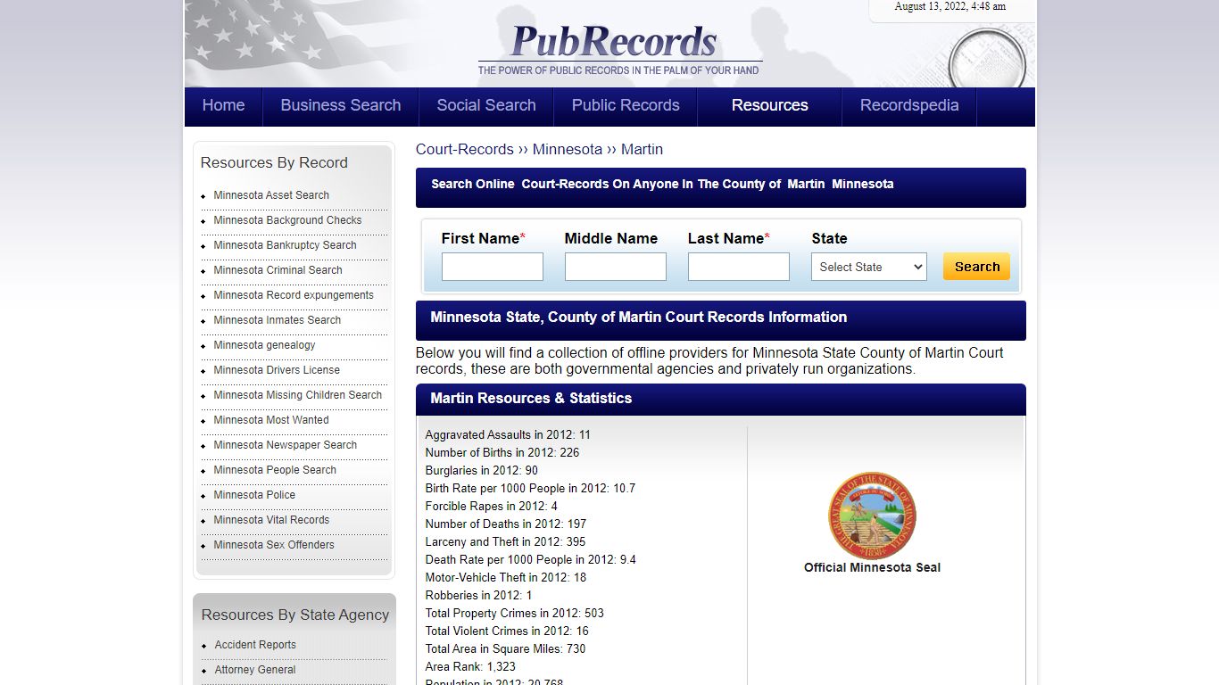Martin County, Minnesota Court Records